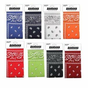 8 PC Cotton Bandanas ~ Paisley Mixed Print